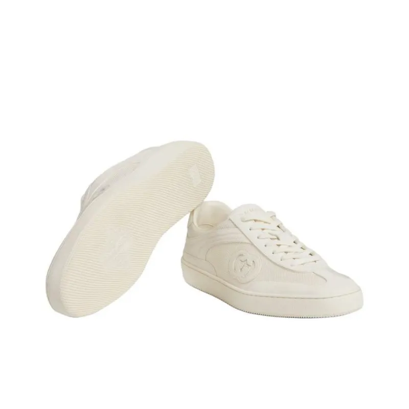 GUCCI G74 'Interlocking G White Suede'-5