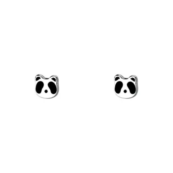 HMZ S999 Fine Silver Stud Earrings Women's