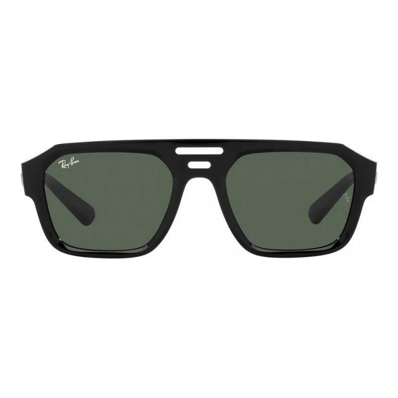 RayBan Acetate Irregular Shape Sunglasses Unisex Black-1