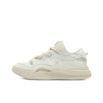 361° AG Chaoge 2 Pure White Anti Slip Wear Resistant Low Top Casual Shoes Unisex Feather White