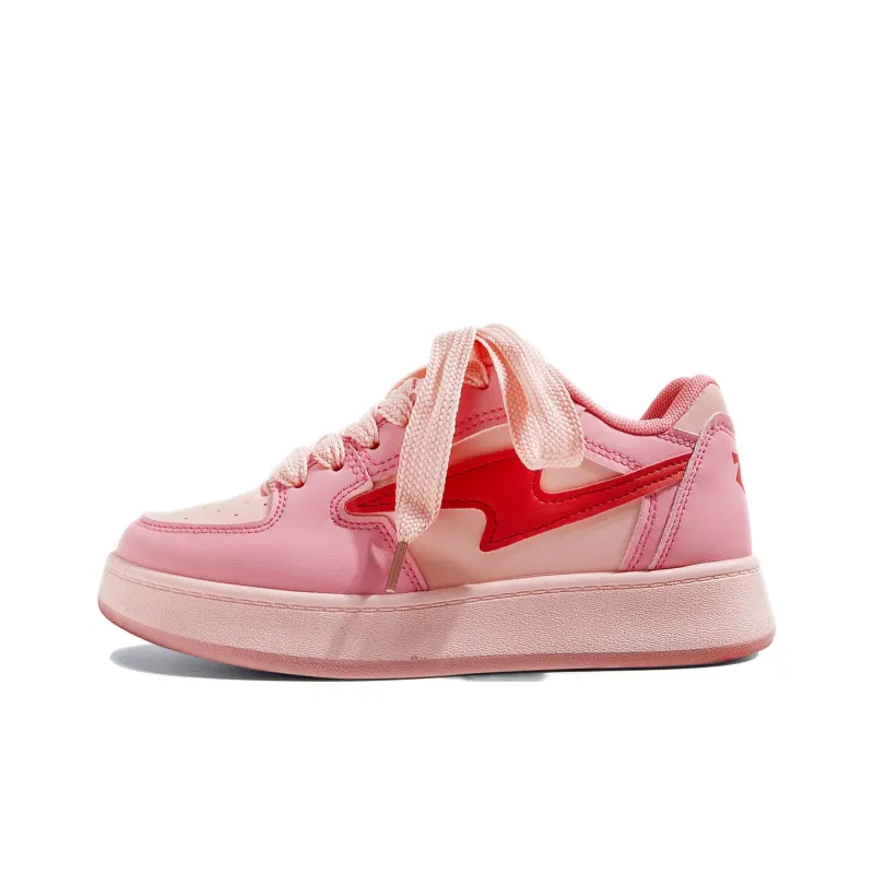 Komanic Non slip Lightweight Low Top Skateboard Shoes Women's White-28