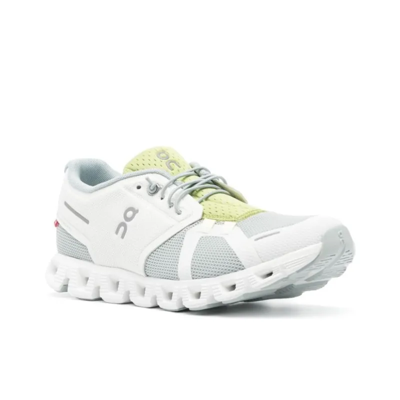 On Cloud 5 Push Anti Slip Wear Resistant Low Top Casual Running Shoes Women's Gray White-2