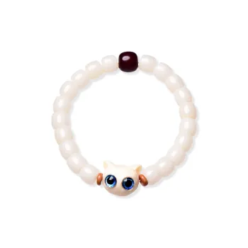 The Call Of The Heart White Jade Bodhi Bracelets Unisex