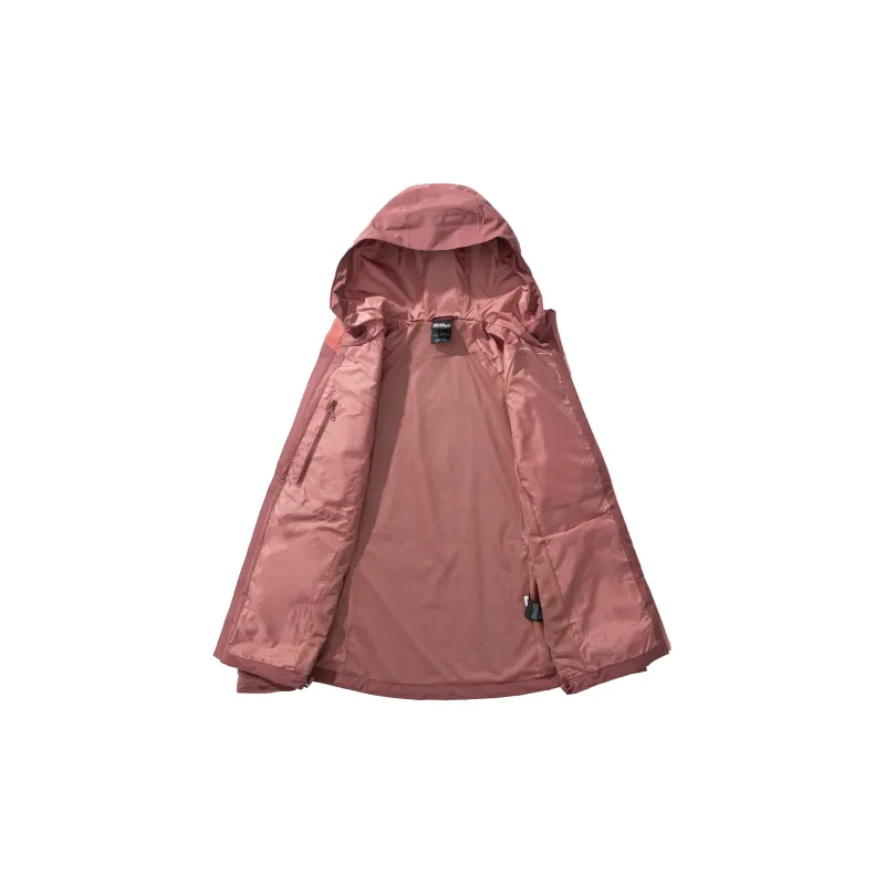 Jack Wolfskin Mountain Versatile Outdoor Hiking Waterproof And Windproof Windbreaker Jacket Women's-6