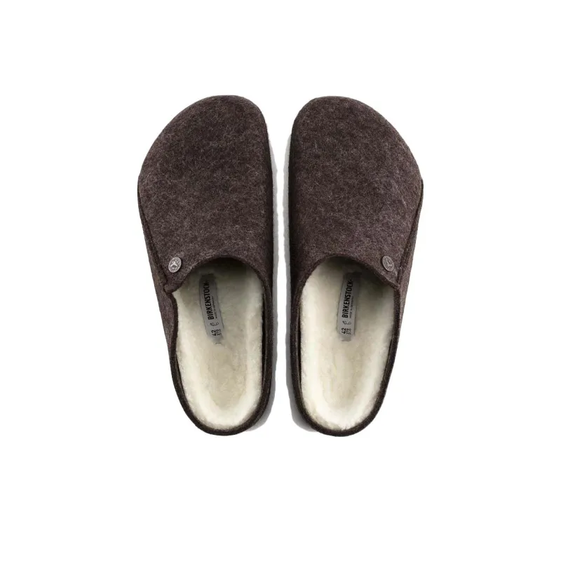Birkenstock Zermatt Series Slip-Resistant Wrap-toe Slippers Unisex Dark Brown Regular-4