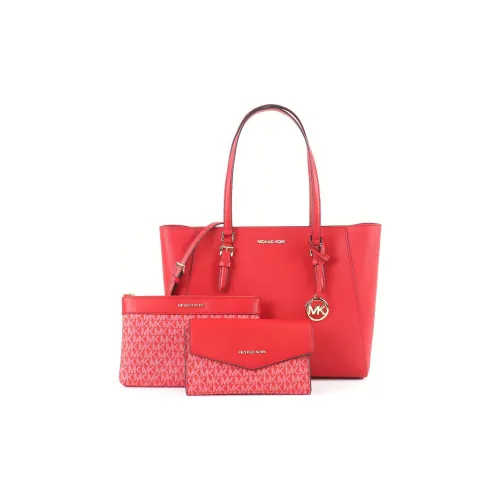 MICHAEL KORS Leather tote Liuto Bag Shopping Bag Handbag Women's Bright Red