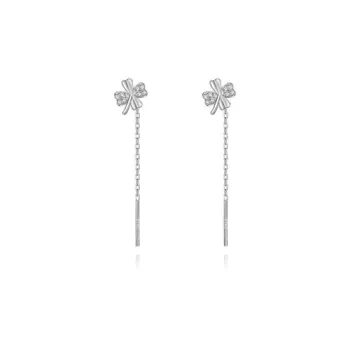 UX S925 Silver Drop Earrings Women's