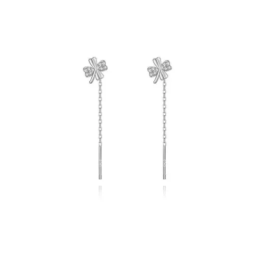 UX S925 Silver Drop Earrings Women's-0