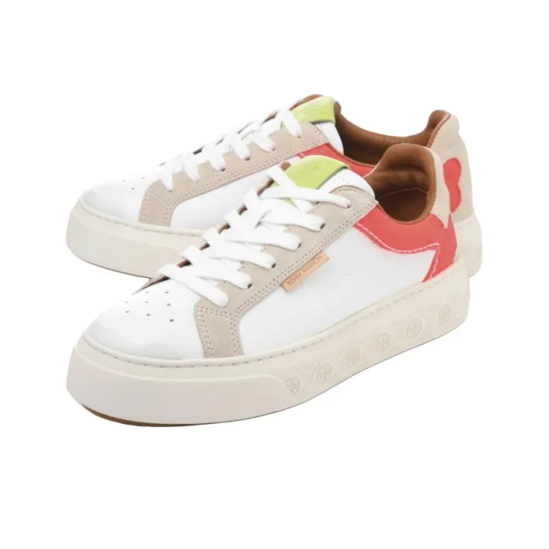 TORY BURCH Low-Top Skateboard Shoes Women's Cream White-2