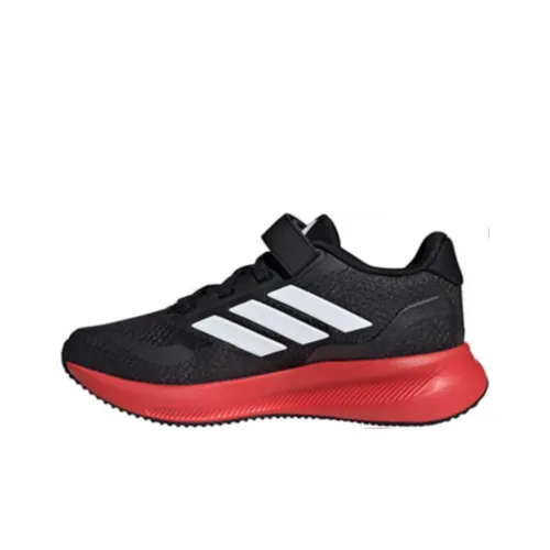 Adidas Core Fight 5 Anti-Slip Wear-Resistant Low-Top Kids Lifestyle Shoes Black Teenagers