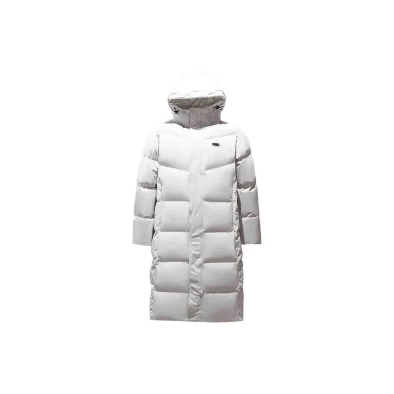 Anta Sports Life Collection Down Jacket Men's Sand Grain Gray-3