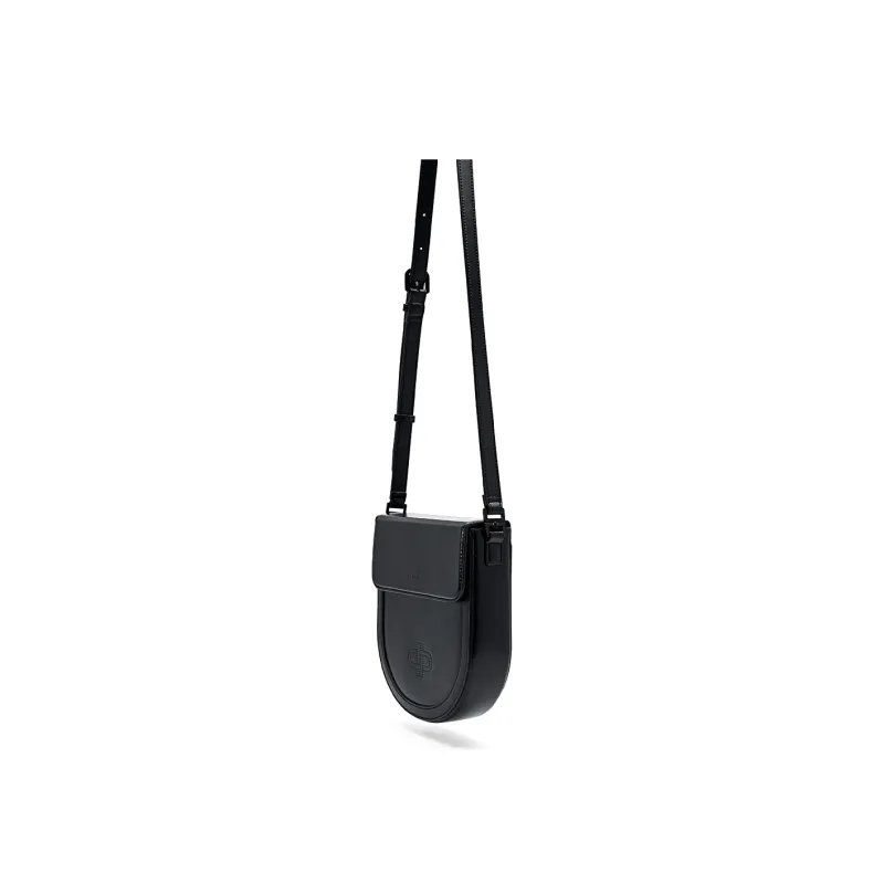 PEDRO Icon Series Cow Leather Crossbody Bag, Shoulder Bag Small Size Men's Black-3