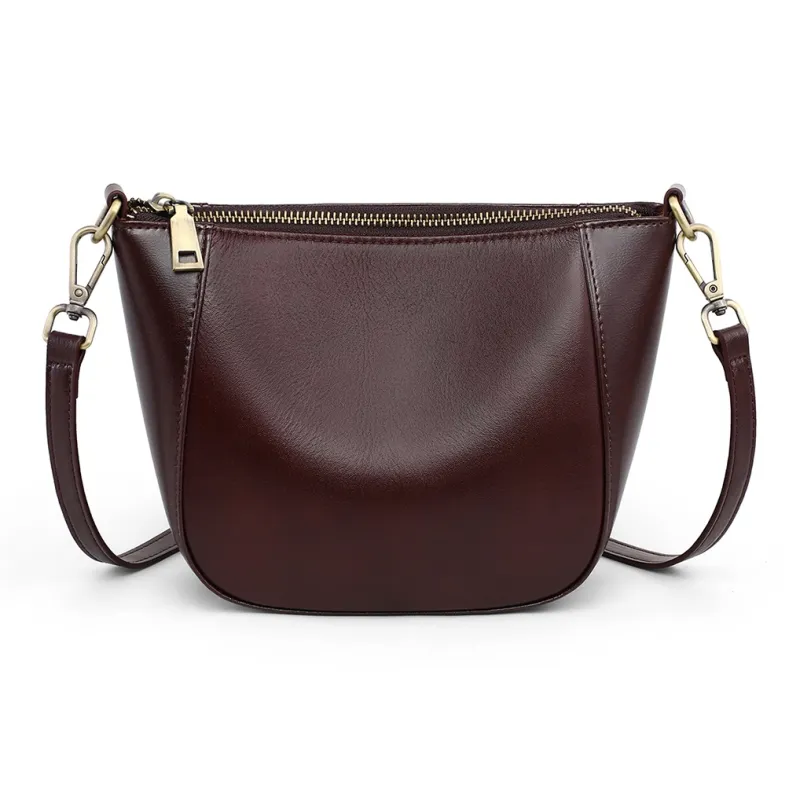 C°BANNER Cow Leather Bonded Synthetic Leather Shoulder Bag Regular Women's Caramel Brown-3