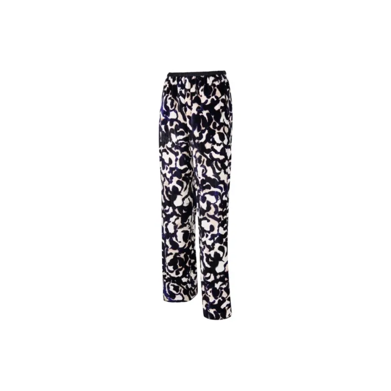 Forte Forte Abstract print Crushed velvet Trousers-2
