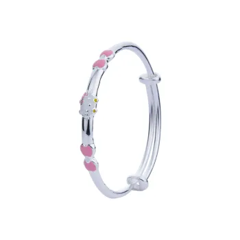 Shunqin Silver Building 999 Fine Silver Sterling Silver Bracelets Kids'