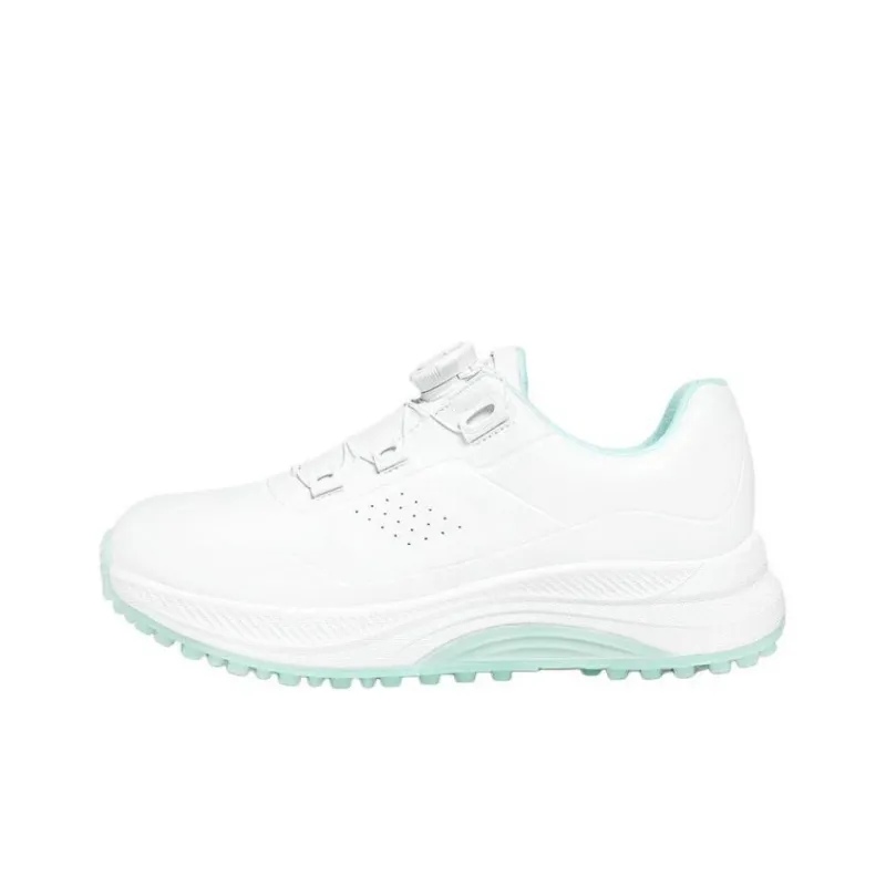 PGM Anti Slip Wear Resistant Low Top Golf Shoes Women's White Green-0