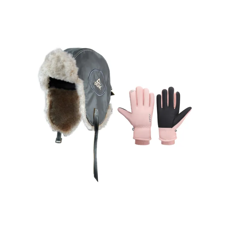 PEAK Polyester Trapper Hats Unisex Gray-2