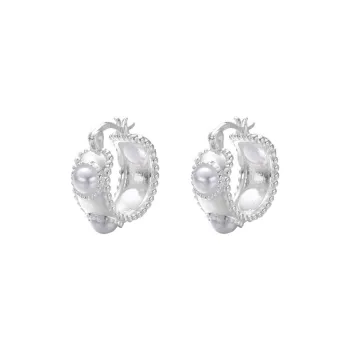 LIANGCAI Alloy Faux Pearl Earrings Women's