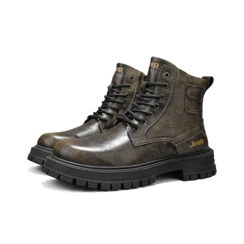 Jeep Short Martin Boot Unisex Khaki-1