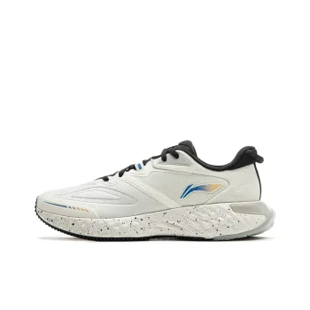 LiNing Cloud Shield Cushioned Wear Resistant Coverage Low Top Casual Running Shoes Men's White Black