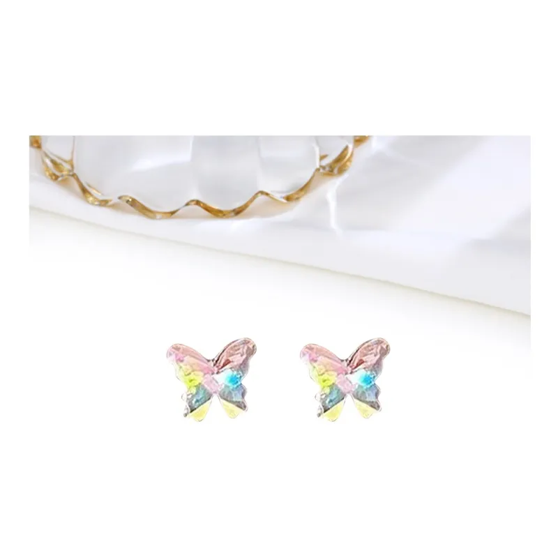 Welcome To The Treasure Alloy Zircon Stud Earrings Unisex-7