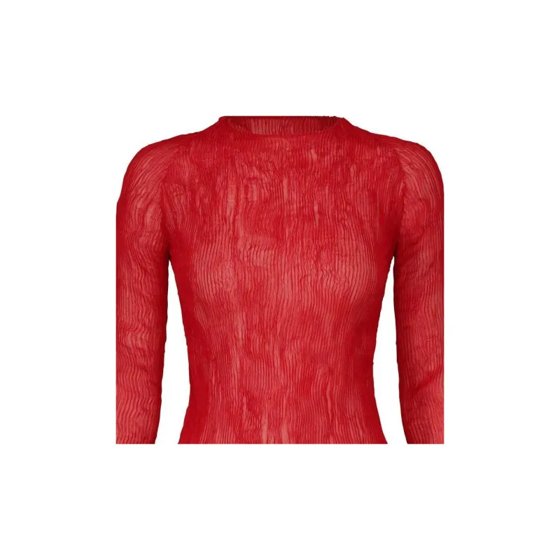 ISSEY MIYAKE T-Shirt Women's Patina Red-2
