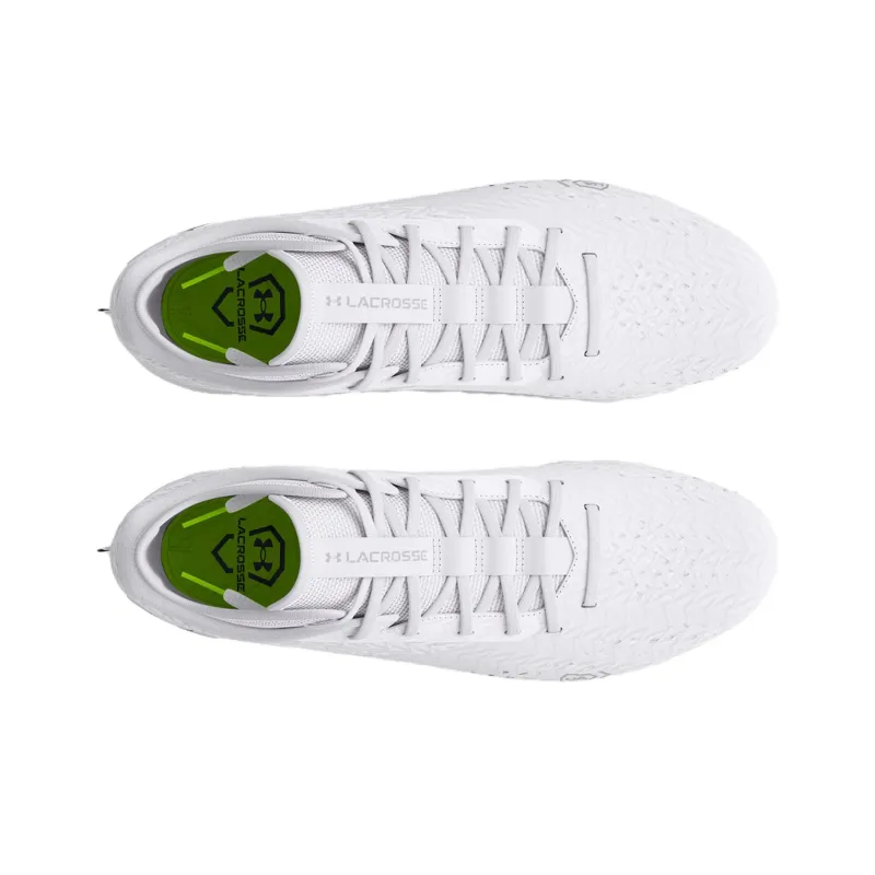 Under Armour Spotlight 4 MC Cushioning, Wear Resistant Soccer Shoes Unisex White-3
