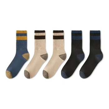 Mulong Family Mid Calf Socks Men's 5 Pack