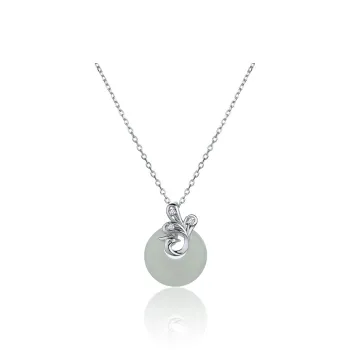 Happy Tide 925 Sterling Silver Necklaces Women's Silver