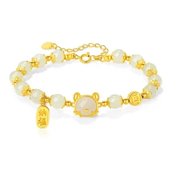YINCHIE Hetian Jade Bracelets White Jade/Pale Greenish White Jade Women's