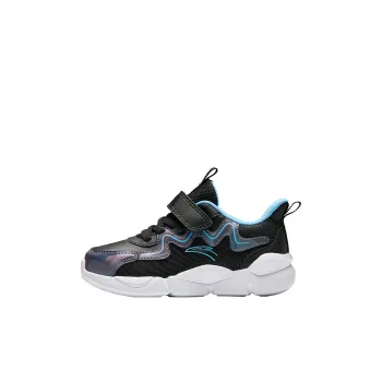 Antakids Slip Resistant Low Top Kids' Running Shoes Black Blue Children Aged 3 7 Years Old