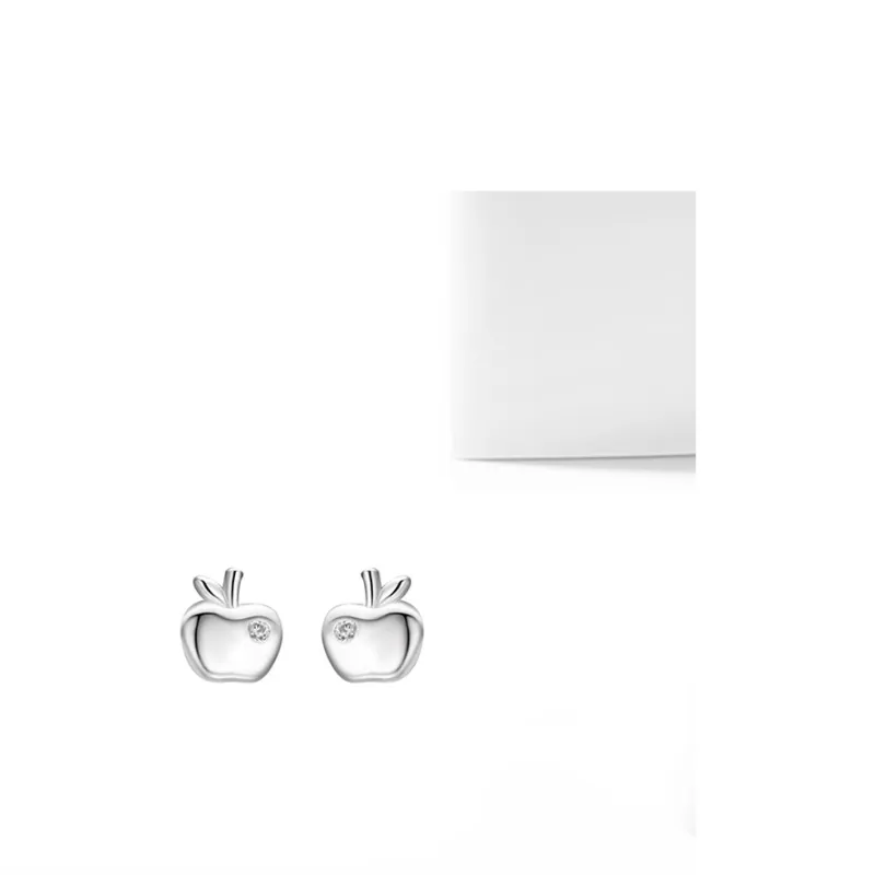 MIDNIGHT MOMENT S999 Silver Stud Earrings Women's-5