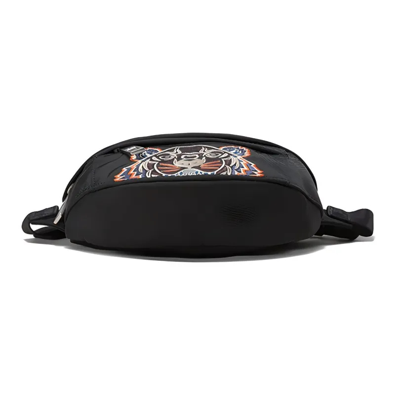 KENZO Fabric Sling Bags One Shoulder Crossbody Fanny Pack Unisex Black-3