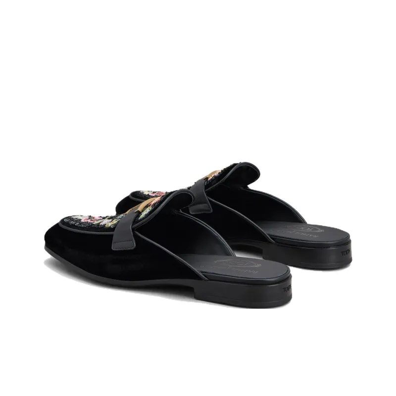 Rahul Mishra x TOD'S Timeless Wrap-toe Slippers Men's Black-3