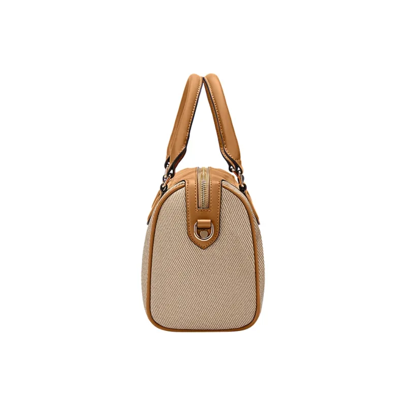 POLO Synthetic Leather Handbag Tubas Women's Yellow Brown-1