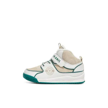 TARANIS Anti Slip And Wear Resistant Warm Kids' Running Shoes White/Apricot/Green Children Aged 3 7 Years Old