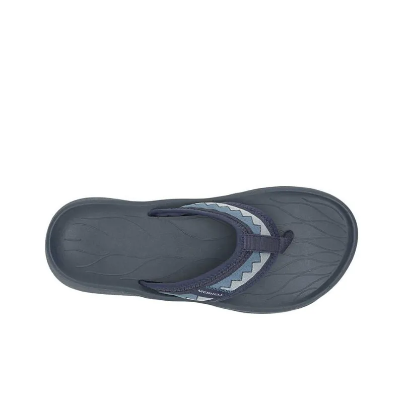 MERRELL Hut Ultra Abrasion-Resistant Slip-Resistant Flip Flops Men's Marine Blue-4
