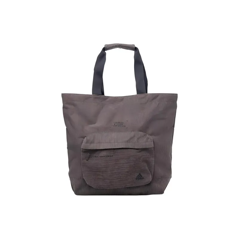 Adidas MUST HAVES Corduroy Tote Bag Shopping Bag Shoulder Bag Handbag Regular Unisex Charcoal Gray-1