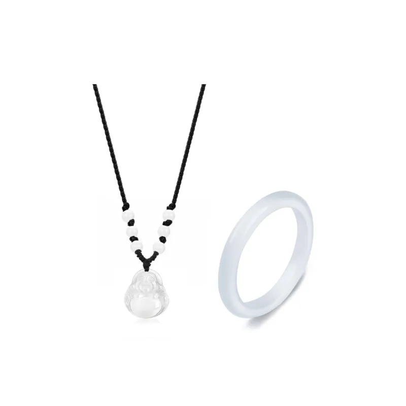 Welcome To The Treasure Chalcedony Zodiac Year Wealth And Blessing Joy Without Worry Necklace Unisex-3