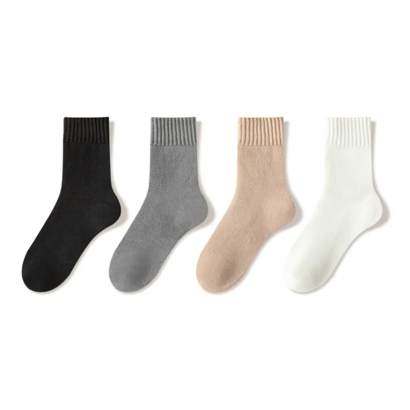 JIAZINI Mid Calf Socks Men's 4 Pack-0