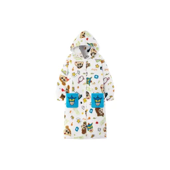 Gongdie x LABIXIAOXIN LIANMINGKUAN Bath Robes Unisex White