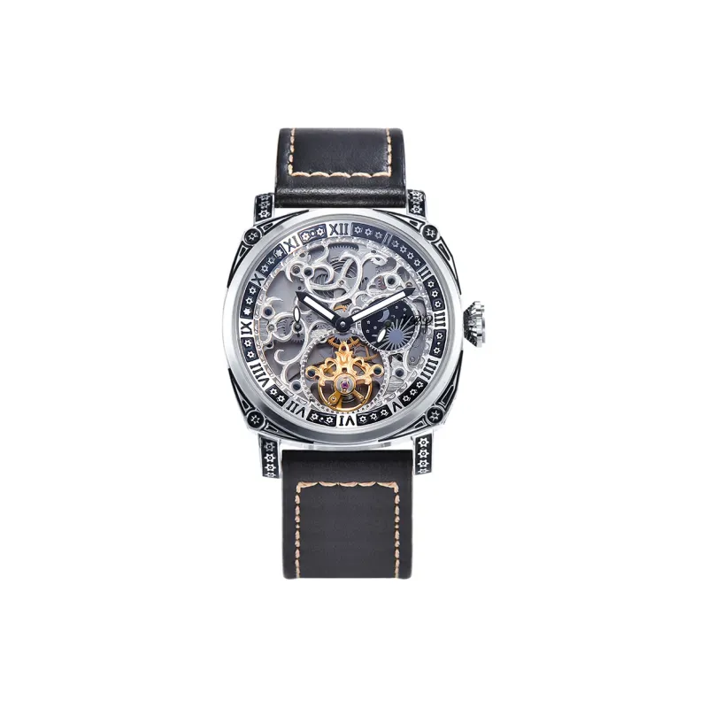 VRQ 1 Watch Automatic Mechanical Movement Watch Men's Watches Cut-Out Dial-6