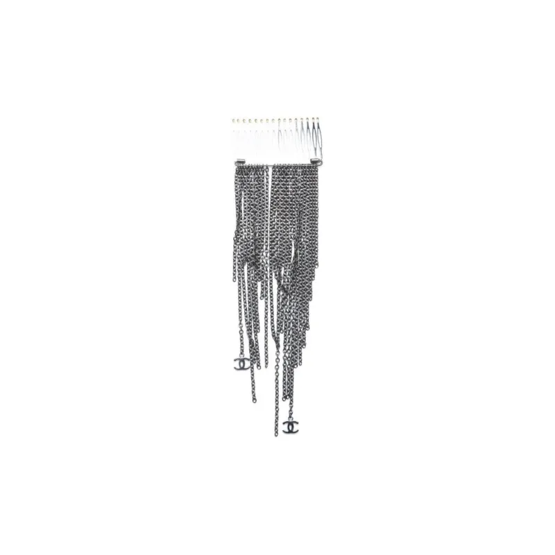 CHANEL 2000 Cc Chain Hair Pin-0