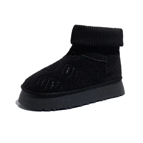 M.M Party Warm Wear Resistant Slip Resistant Short Snow Boots Women's