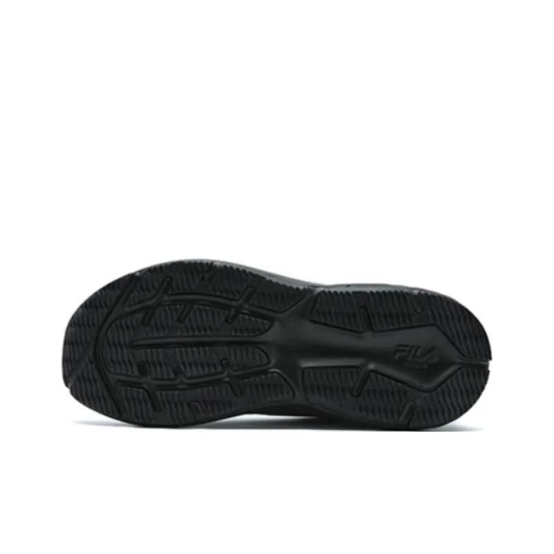 FILA NUVOLE 2 Anti Slip Wear Resistant Low Top Casual Running Shoes Men's Black-4