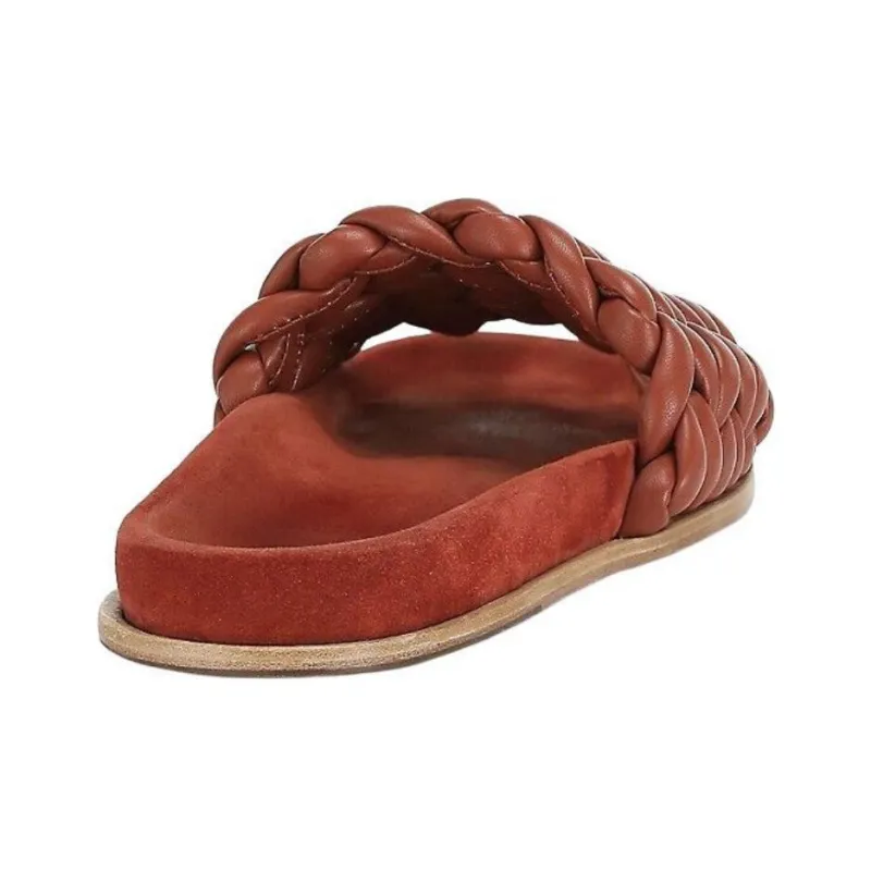 Chloe Kacey Slide Slippers Women's Red-4