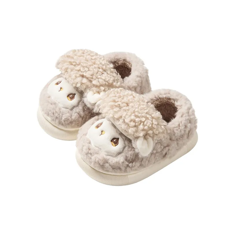 Cheerful Mario Cotton Slippers Pink/Apricot/Blue-5