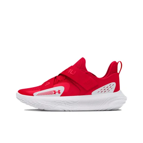 Under Armour FUTR X 4 Cushioned Wear Resistant Breathable Low Top Basketball Shoes Unisex Red
