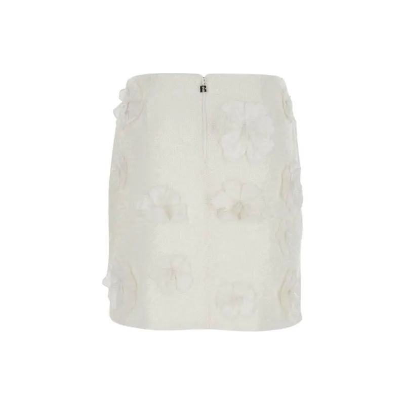 Rotate Sequin Flower Embellished Mini Skirt-1