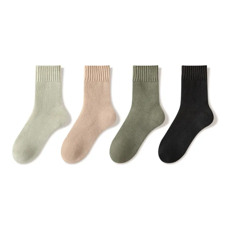 JIAZINI Mid Calf Socks Men's 4 Pack-17